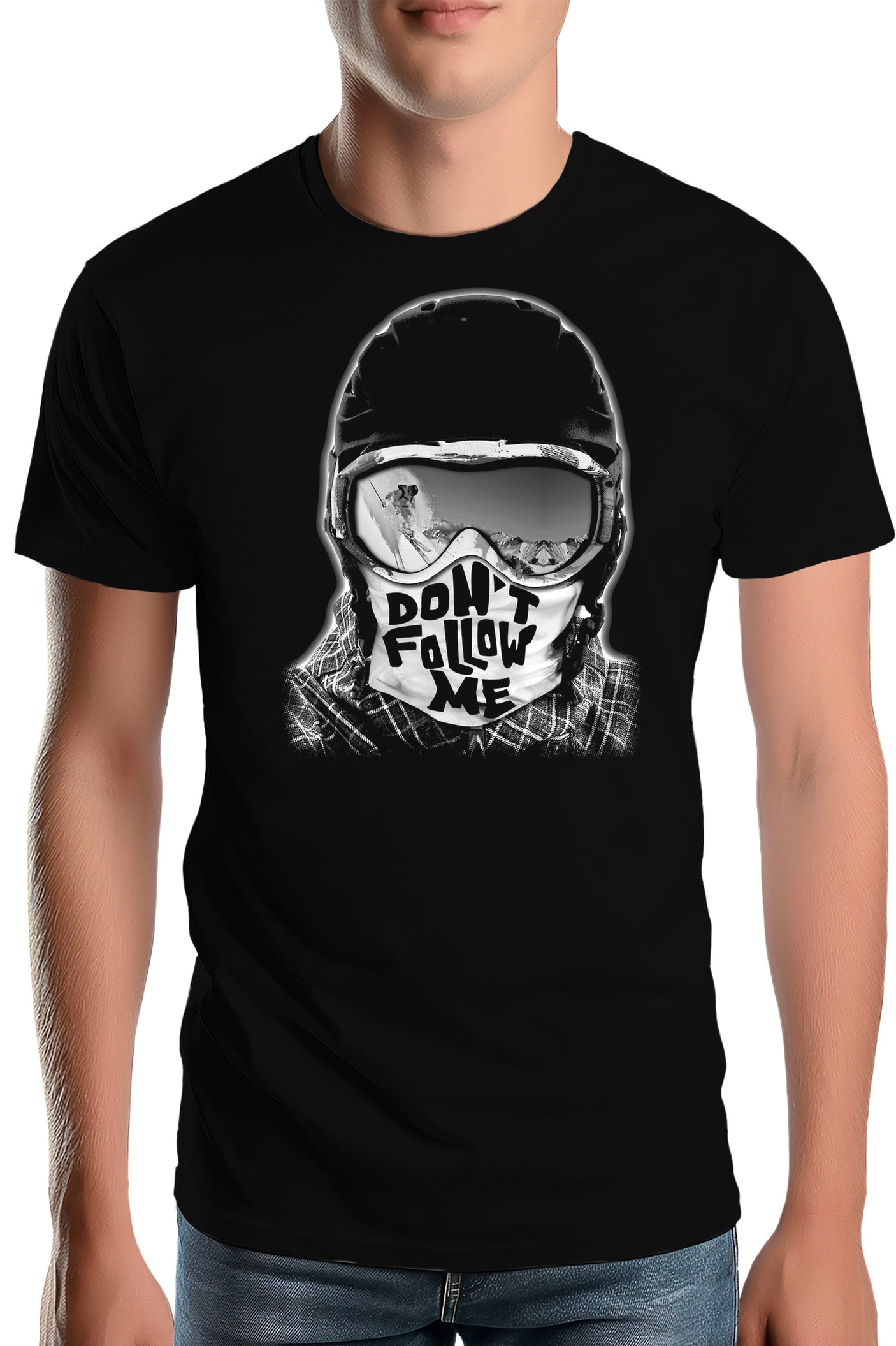 T-Shirt Homme Don't follow me ski
