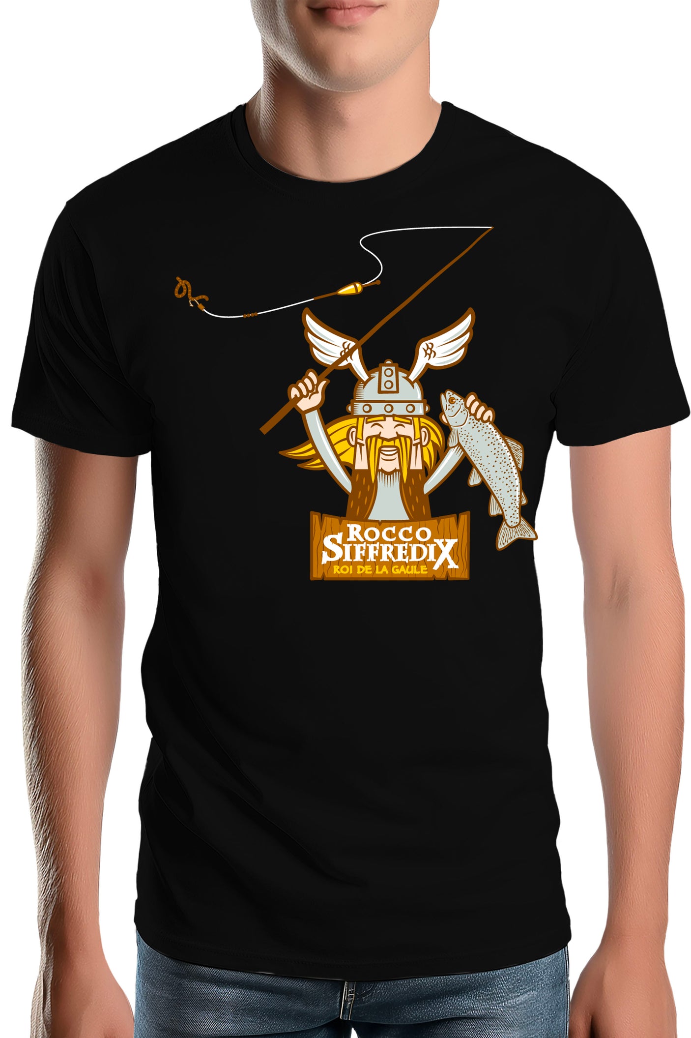 T-Shirt Homme Pêcheur roi de la gaule