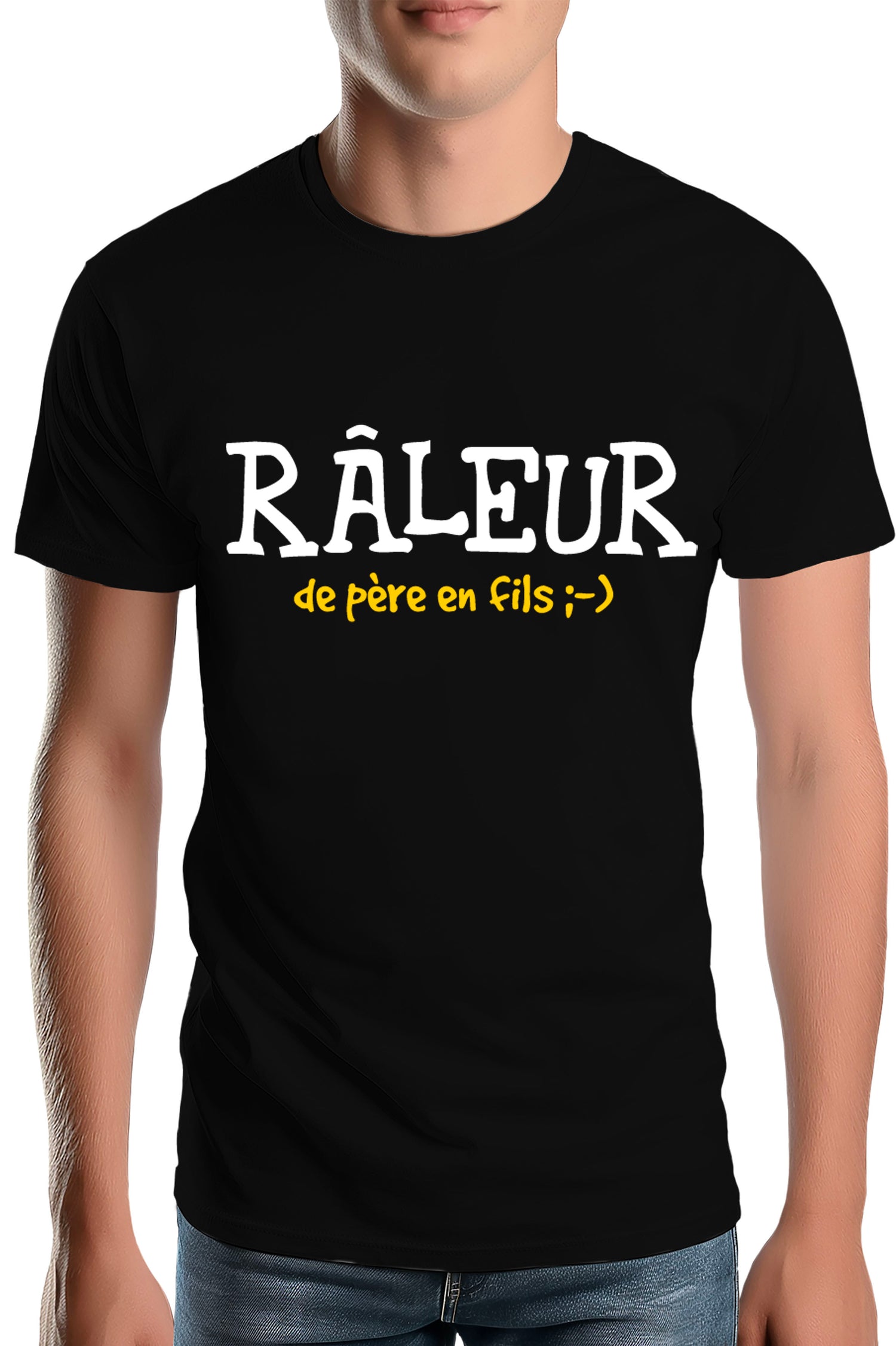 T-Shirt Homme Râleur de père en fils