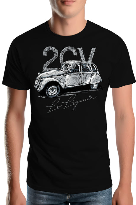 T-Shirt Homme La deuch en crayonné