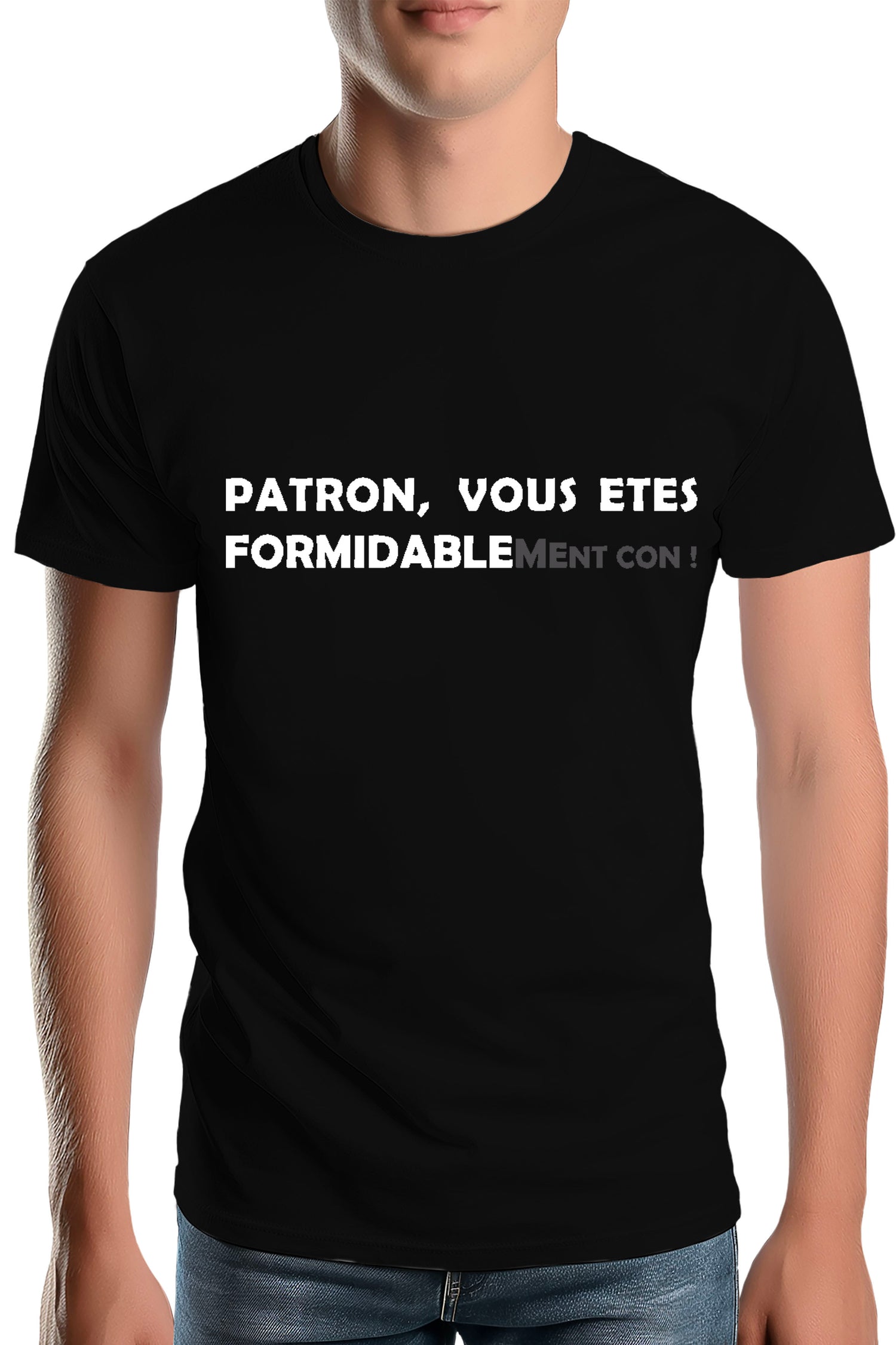 T-Shirt Homme Formidablement con patron