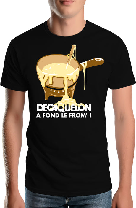 T-Shirt Homme Decaquelon à fond le fromage