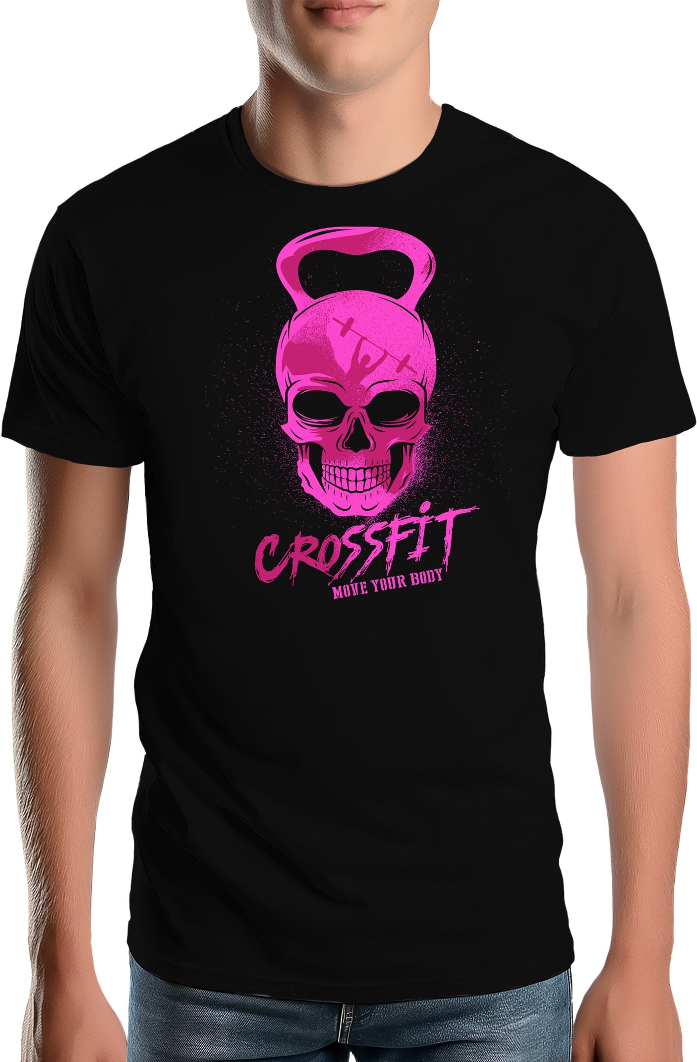 T-Shirt Homme Crossfit fluo