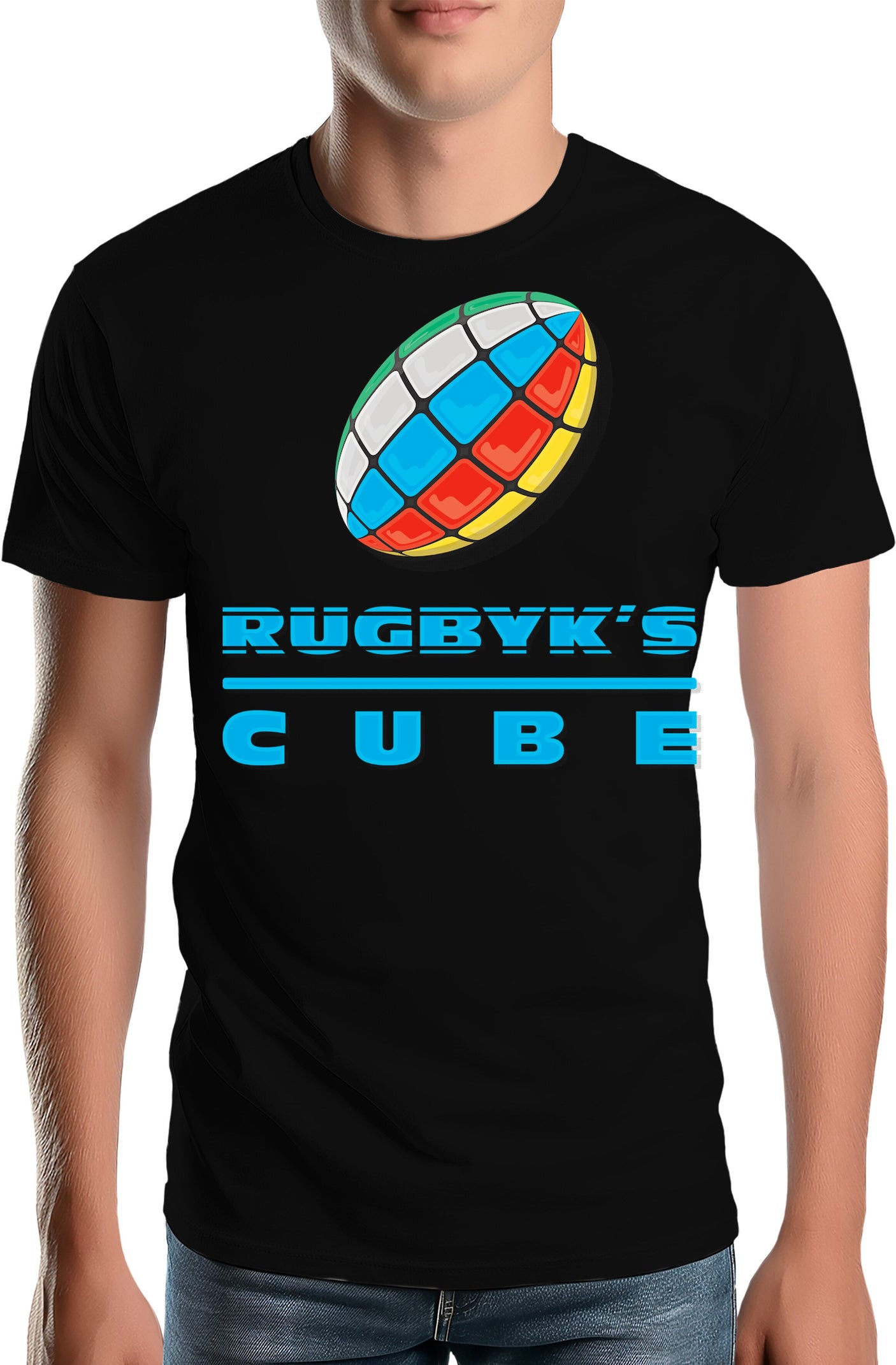 T-Shirt Homme Rugby cube