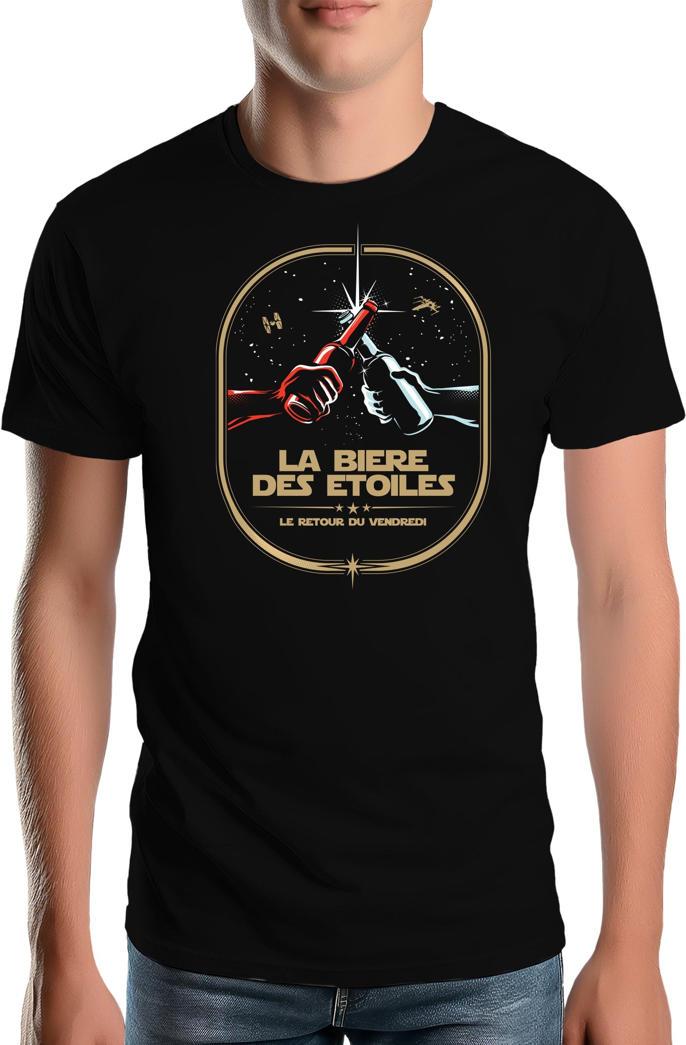T-Shirt Homme La bière des étoiles le retour du vendredi