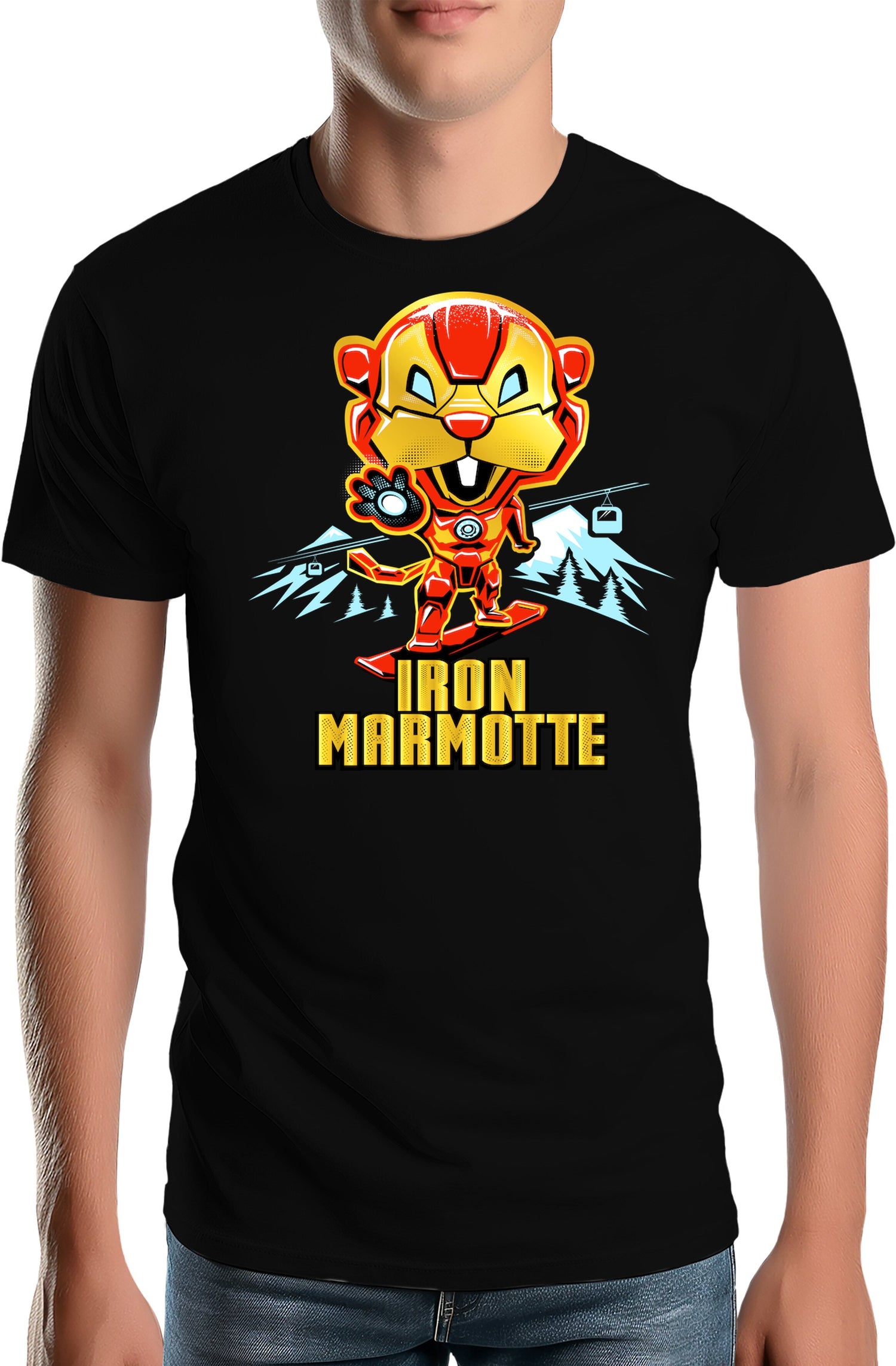 T-Shirt Homme Iron Marmotte