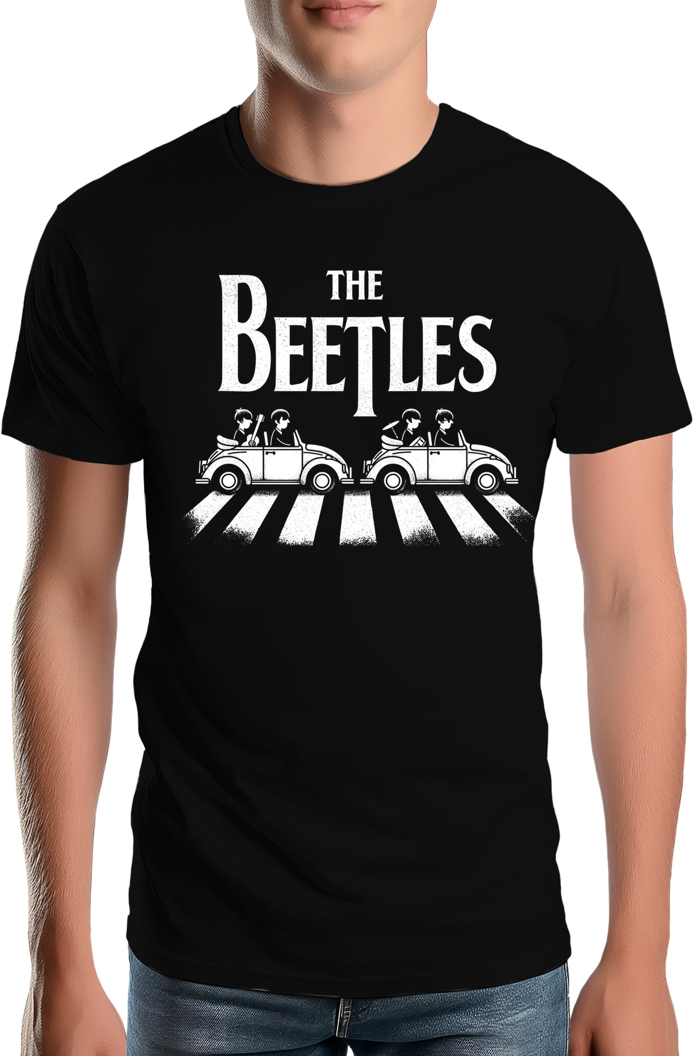 T-Shirt Homme The beetles, coccinelle qui traverse