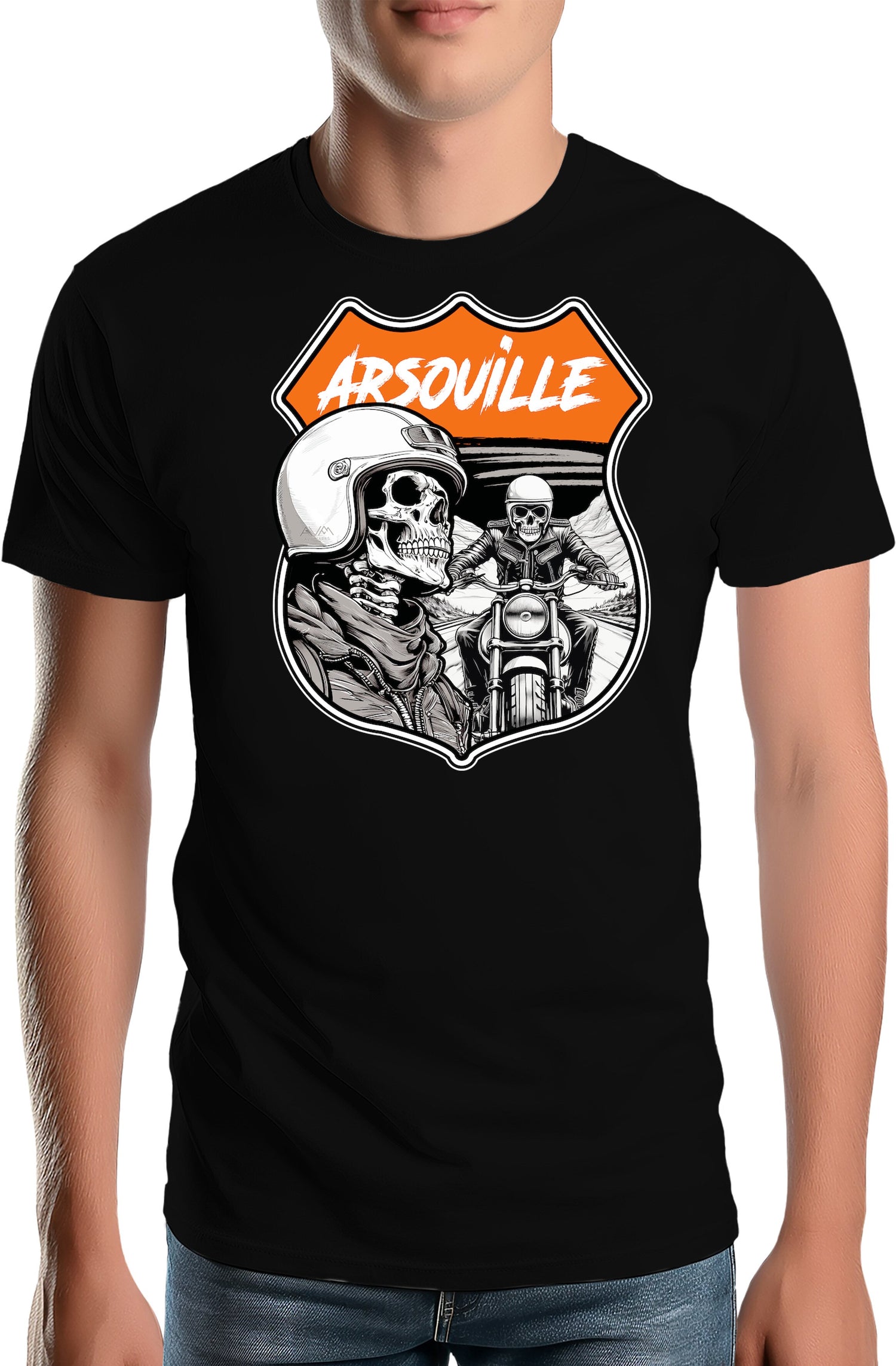 T-Shirt Homme Arsouille tête de mort
