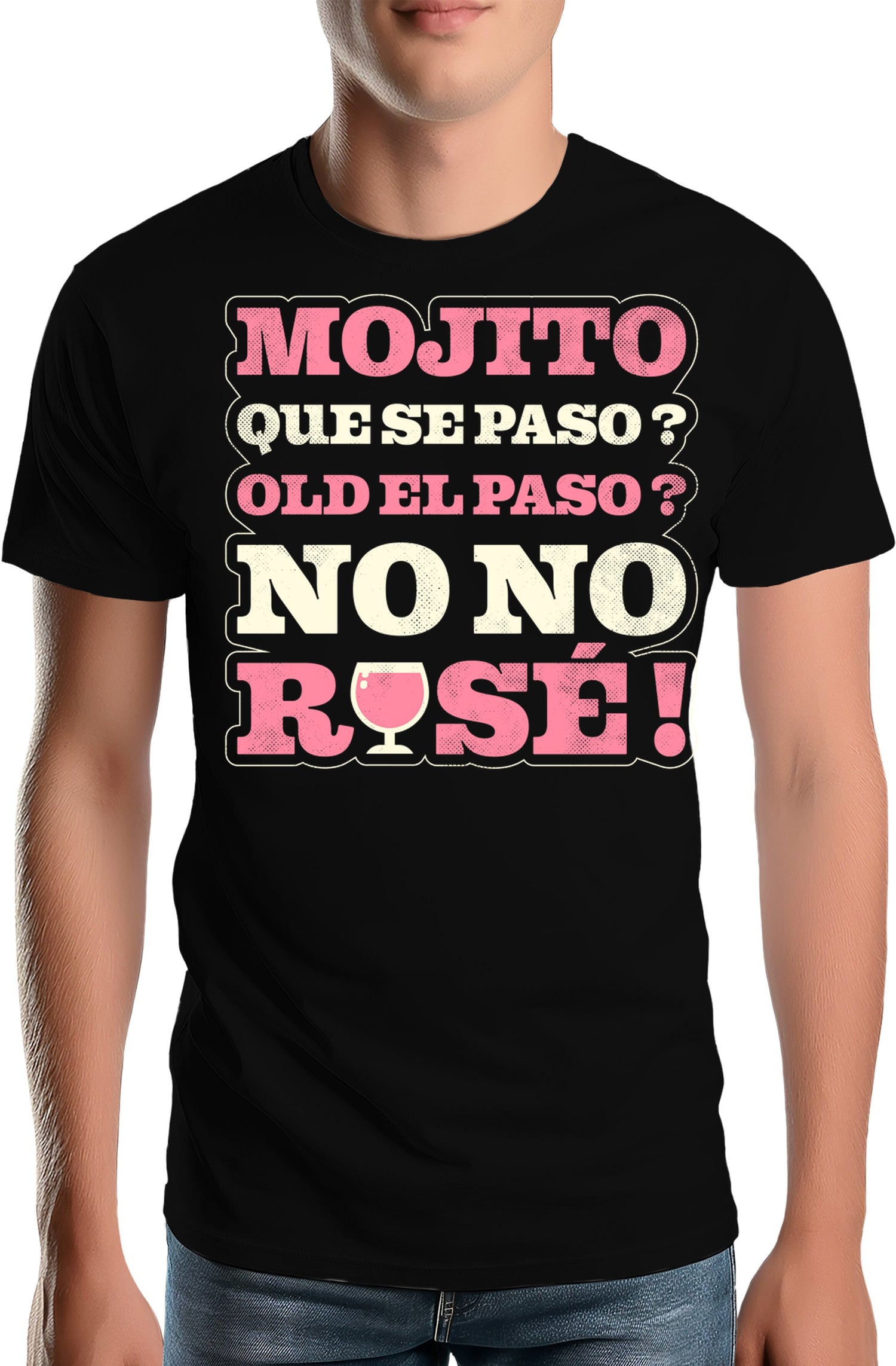 T-Shirt Homme Que se paso ? No no rosé