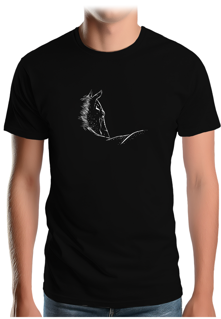 T-Shirt Homme Cheval de Camargue croupe