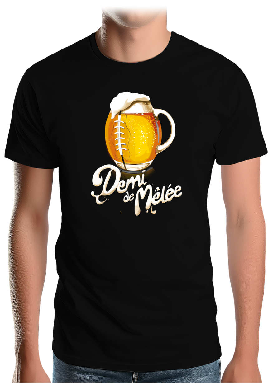 T-Shirt Homme La bière des rugbyman demi de mêlée