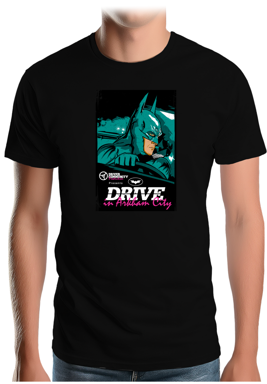 T-Shirt Homme Super héros Drive in Arkham City