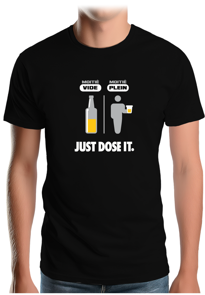 T-Shirt Homme Alcool, just dose it