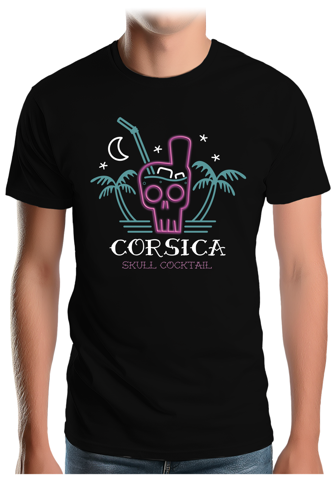 T-Shirt Homme Cocktail Corse tête de maure