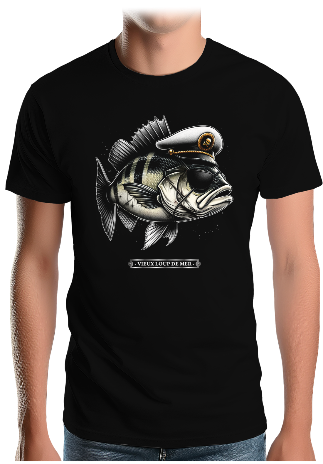 T-Shirt Homme Vieux loup de mer