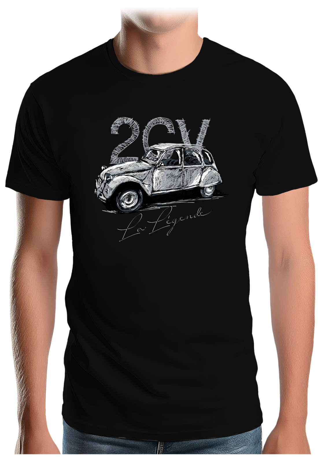 T-Shirt Homme La deuch en dessin