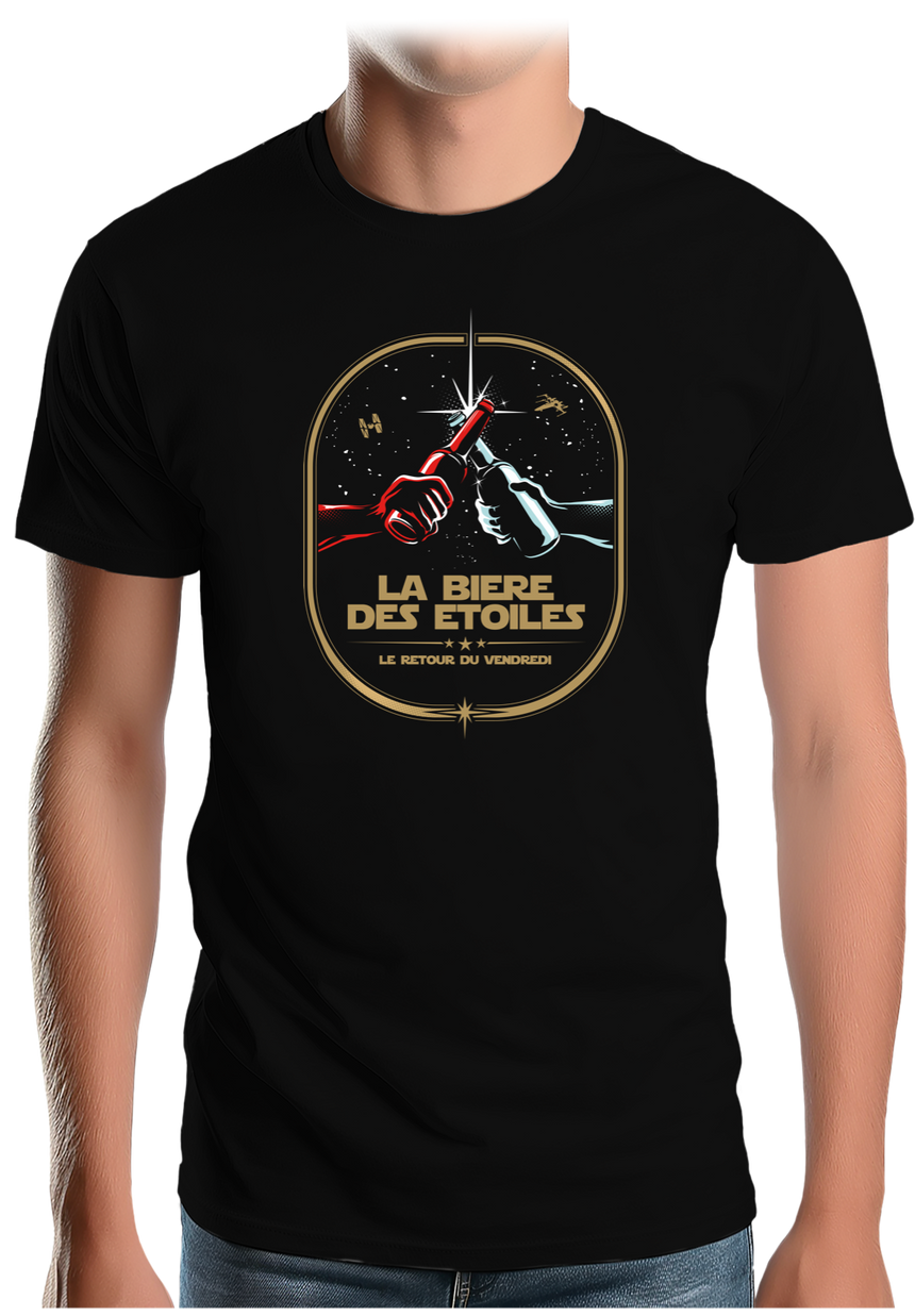 T-Shirt Homme La bière des étoiles le retour du vendredi