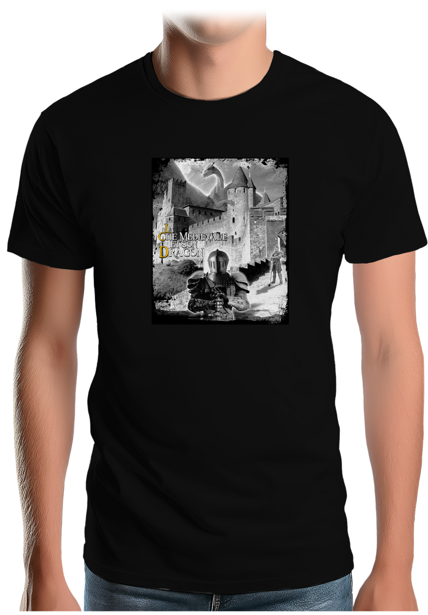 T-Shirt Homme Chevalier et son dragon