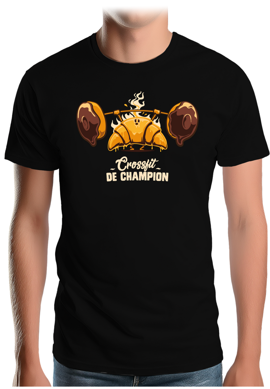 T-Shirt Homme Champion des petits déjeuners