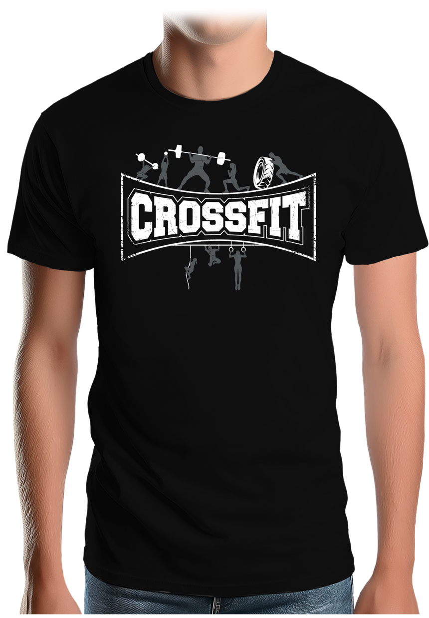 T-Shirt Homme Crossfit silhouettes