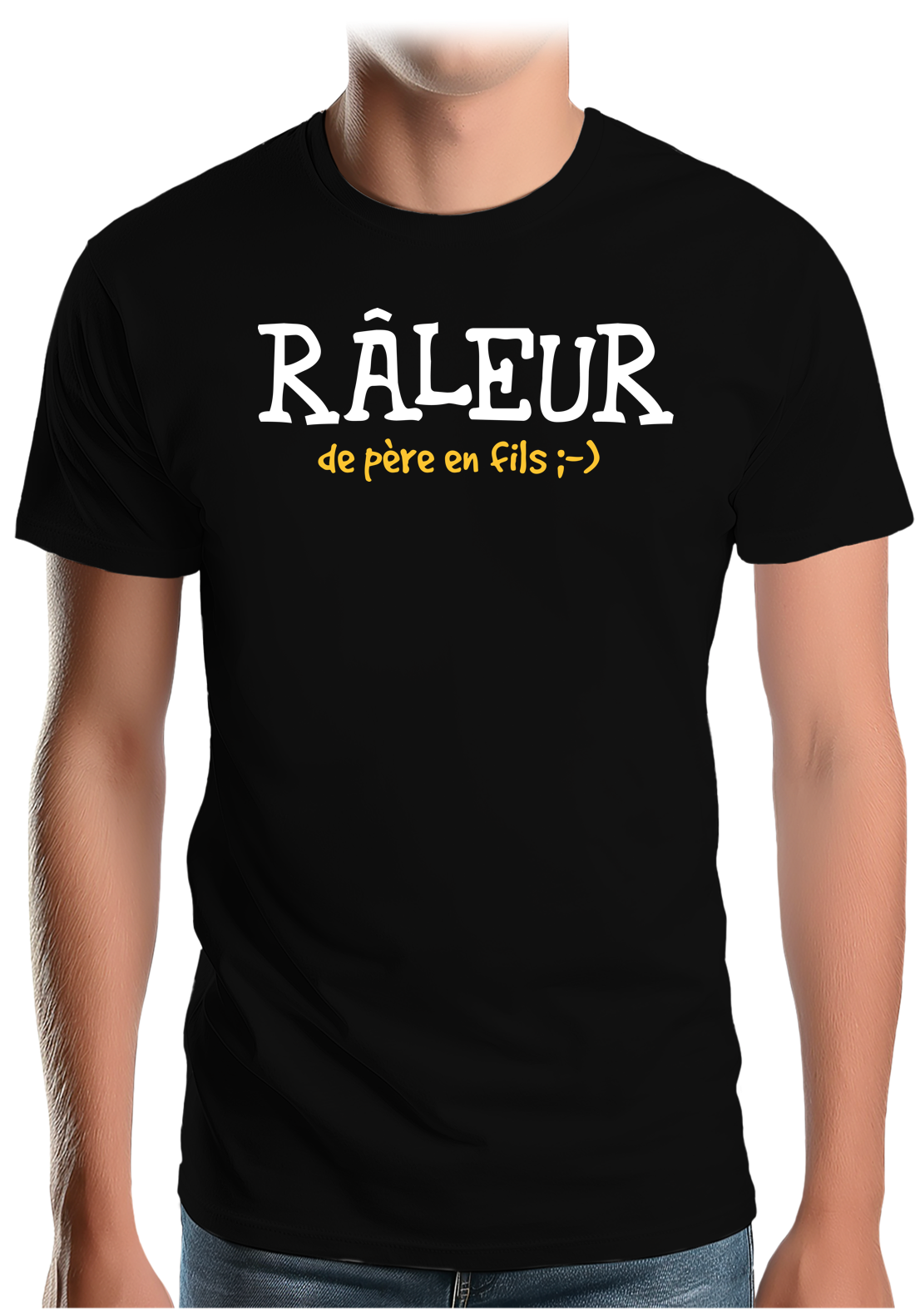 T-Shirt Homme Râleur de père en fils