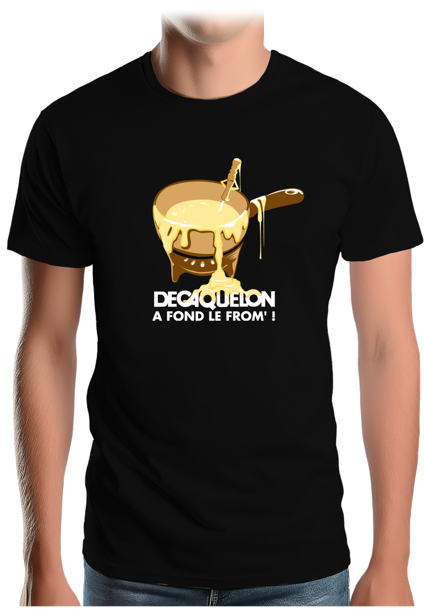 T-Shirt Homme Decaquelon à fond le fromage