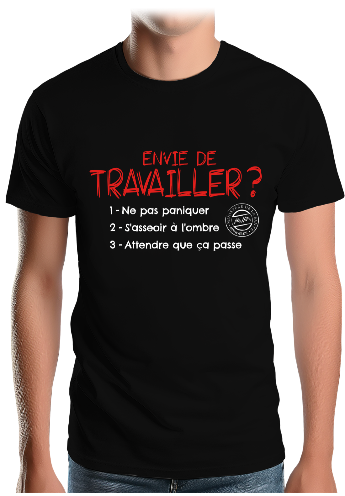 T-Shirt Homme Pas envie de travailler