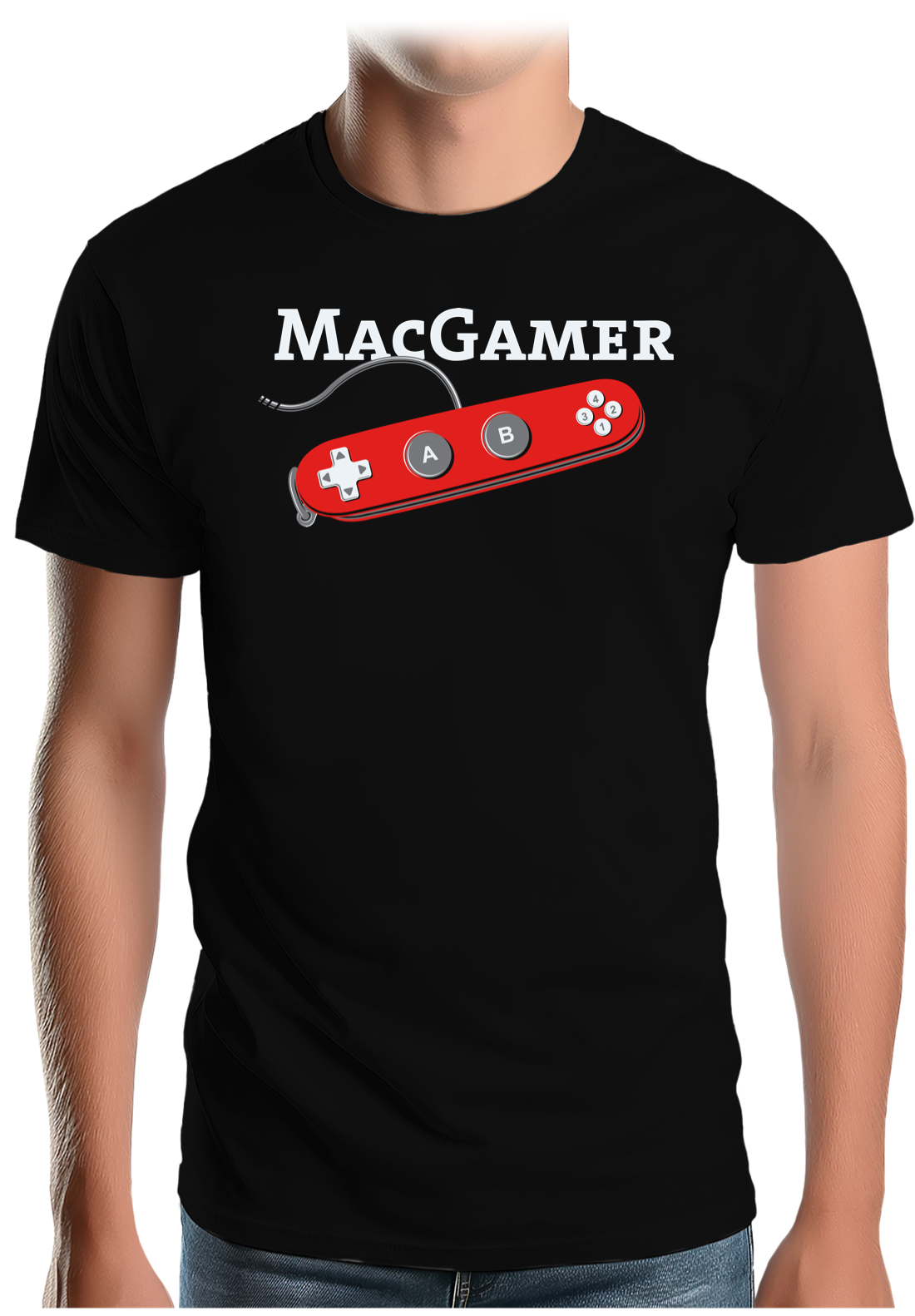 T-Shirt Homme La manette MacGamer