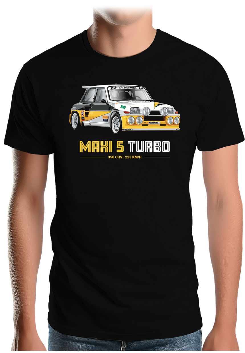 T-Shirt Homme Voiture Maxi 5 Turbo