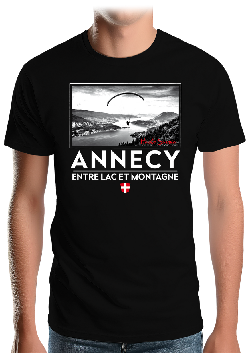 T-Shirt Homme Parapente à Annecy
