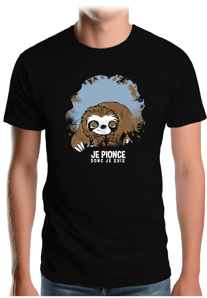 T-Shirt Homme Je pionce donc je suis