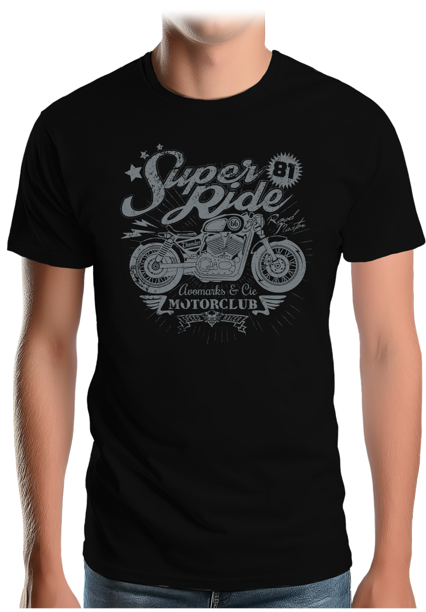 T-Shirt Homme Super ride moto