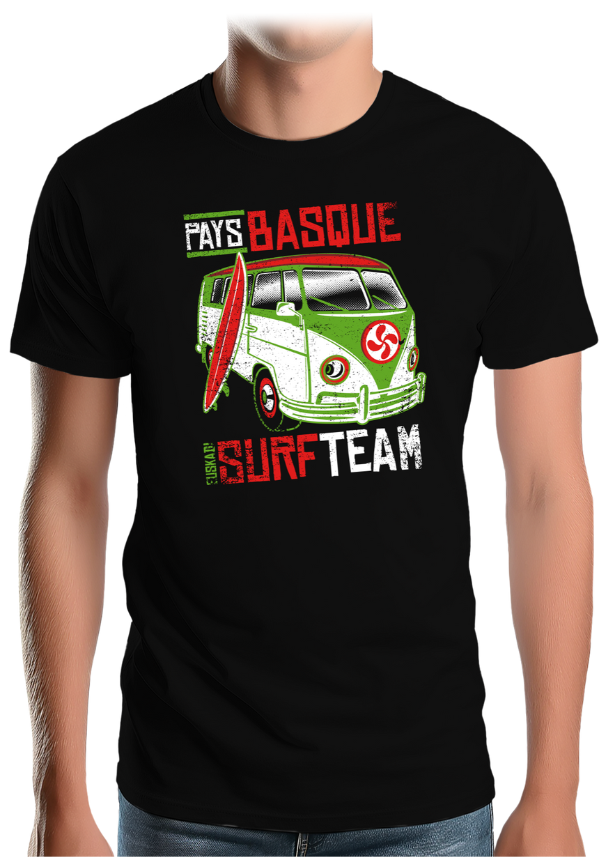 T-Shirt Homme Van surfeur Pays Basque