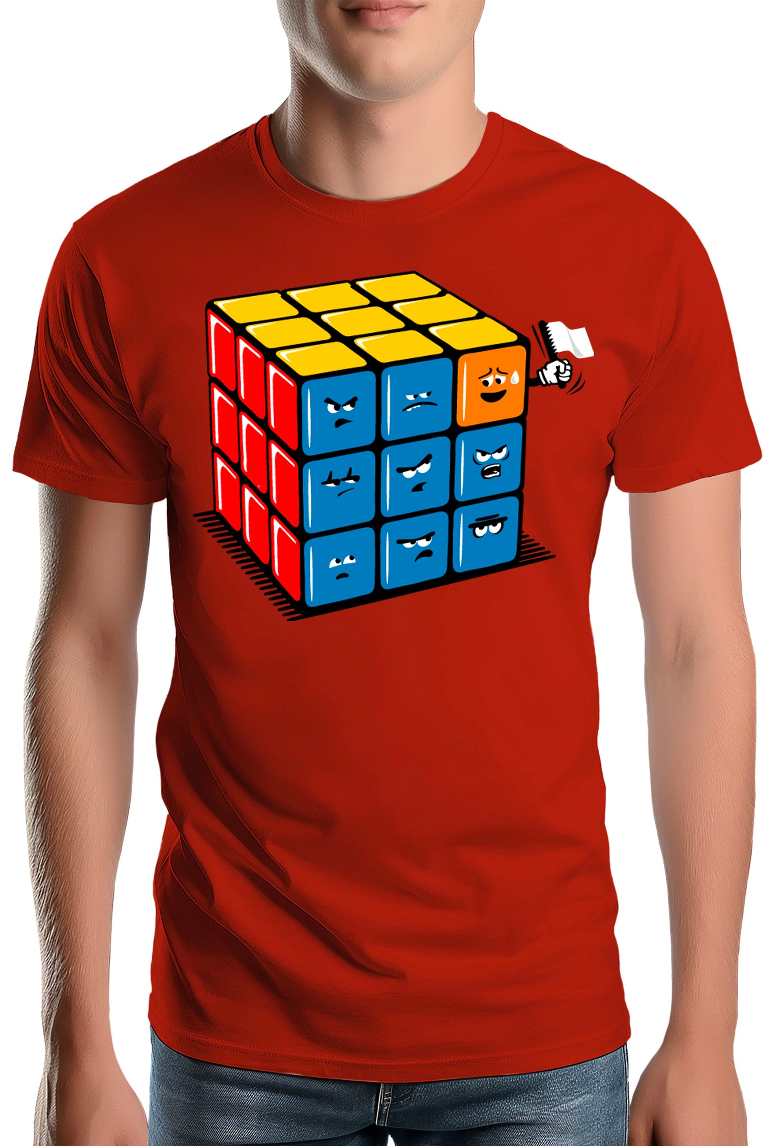 T-Shirt Homme Ruby cube avec drapeau