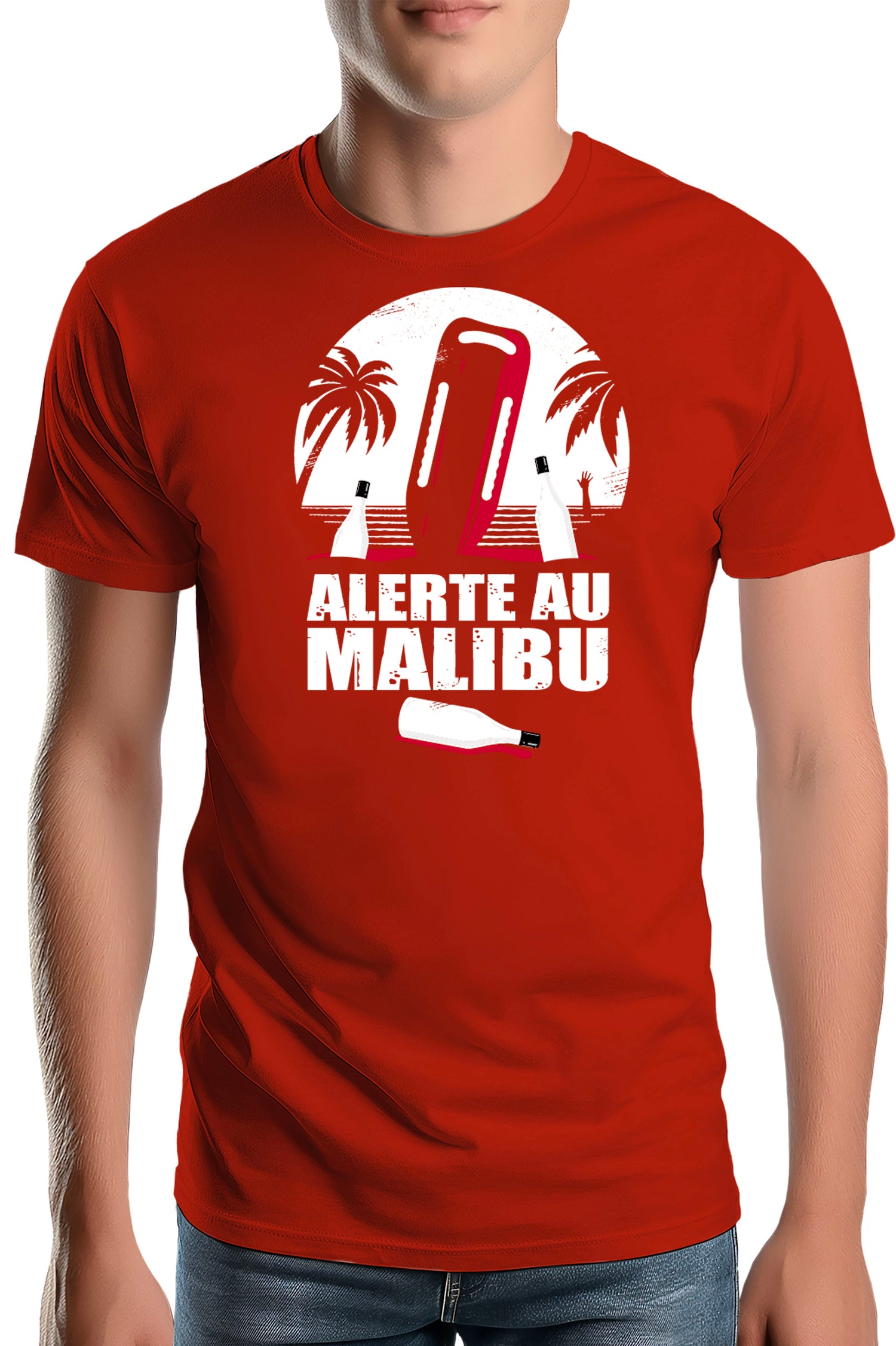 T-Shirt Homme Alerte au Malibu
