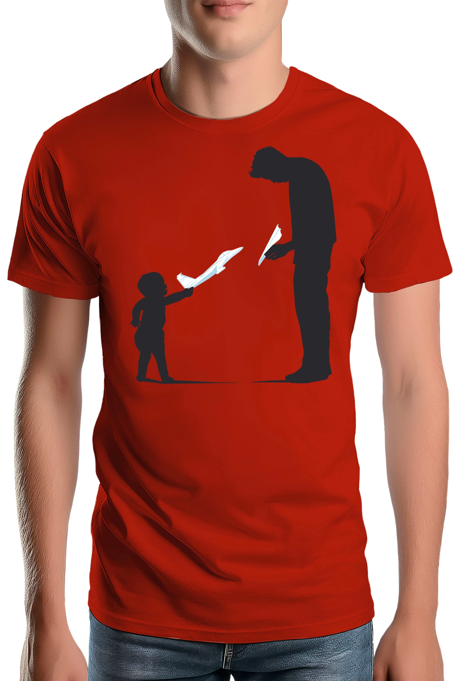 T-Shirt Homme Père Et Fils Avion