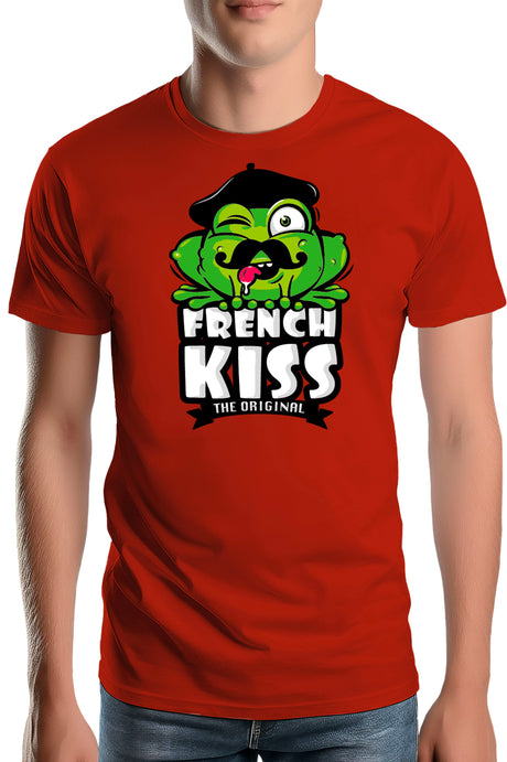 T-Shirt Homme French kiss la grenouille