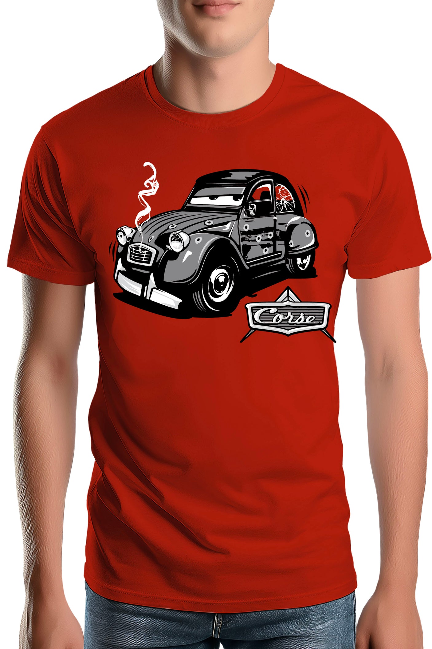 T-Shirt Homme Deuch dessin animé made in Corse