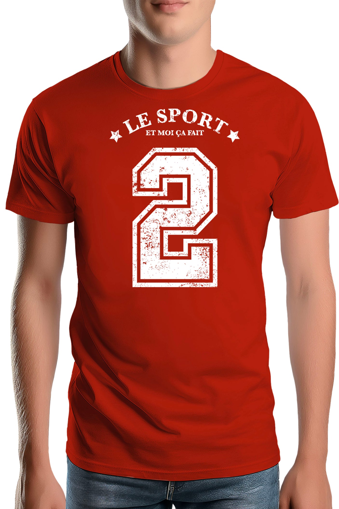 T-Shirt Homme Le sport et moi ça fait 2