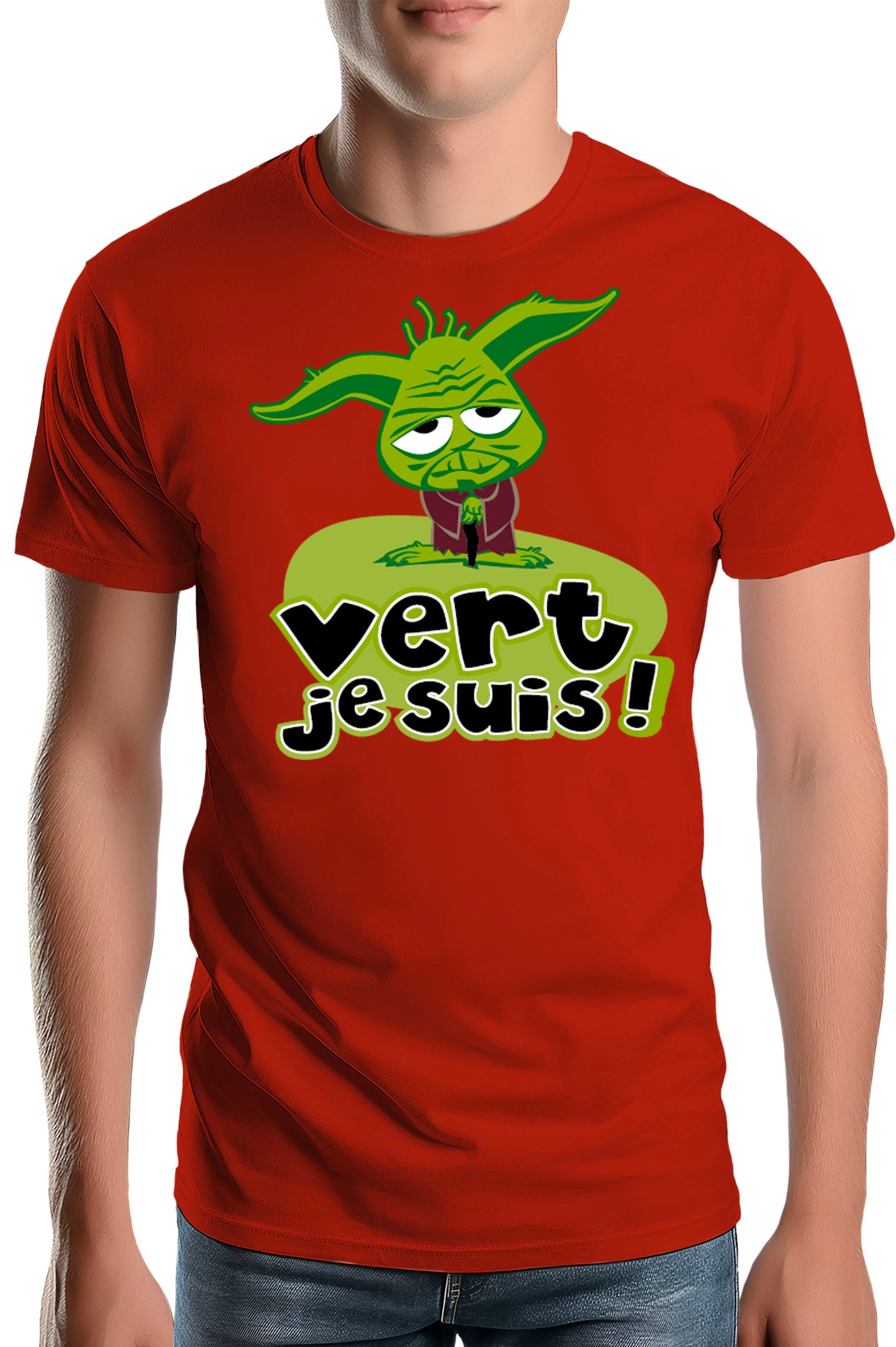 T-Shirt Homme Vert Je Suis