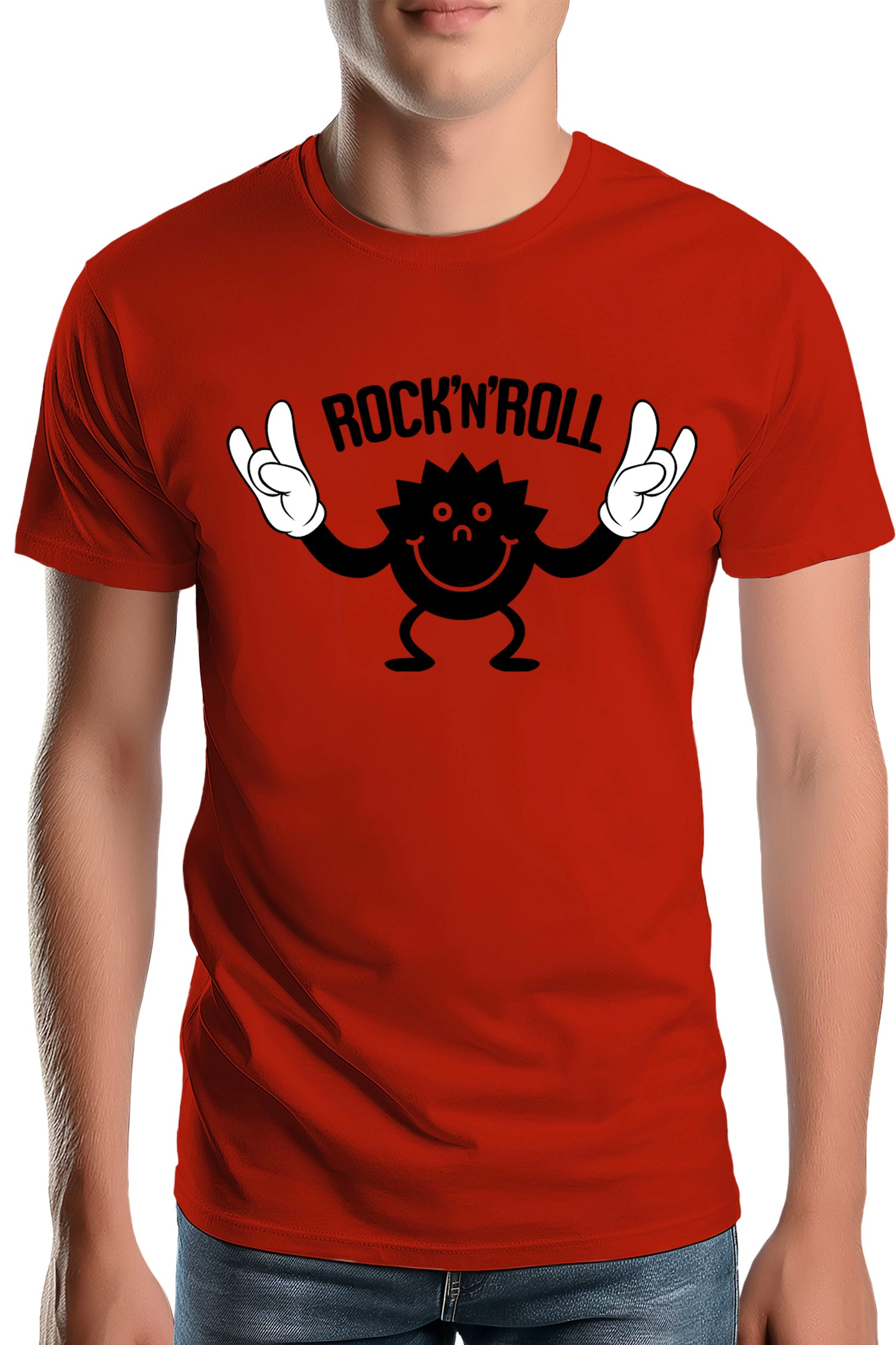 T-Shirt Homme Smile Rock'N'Roll