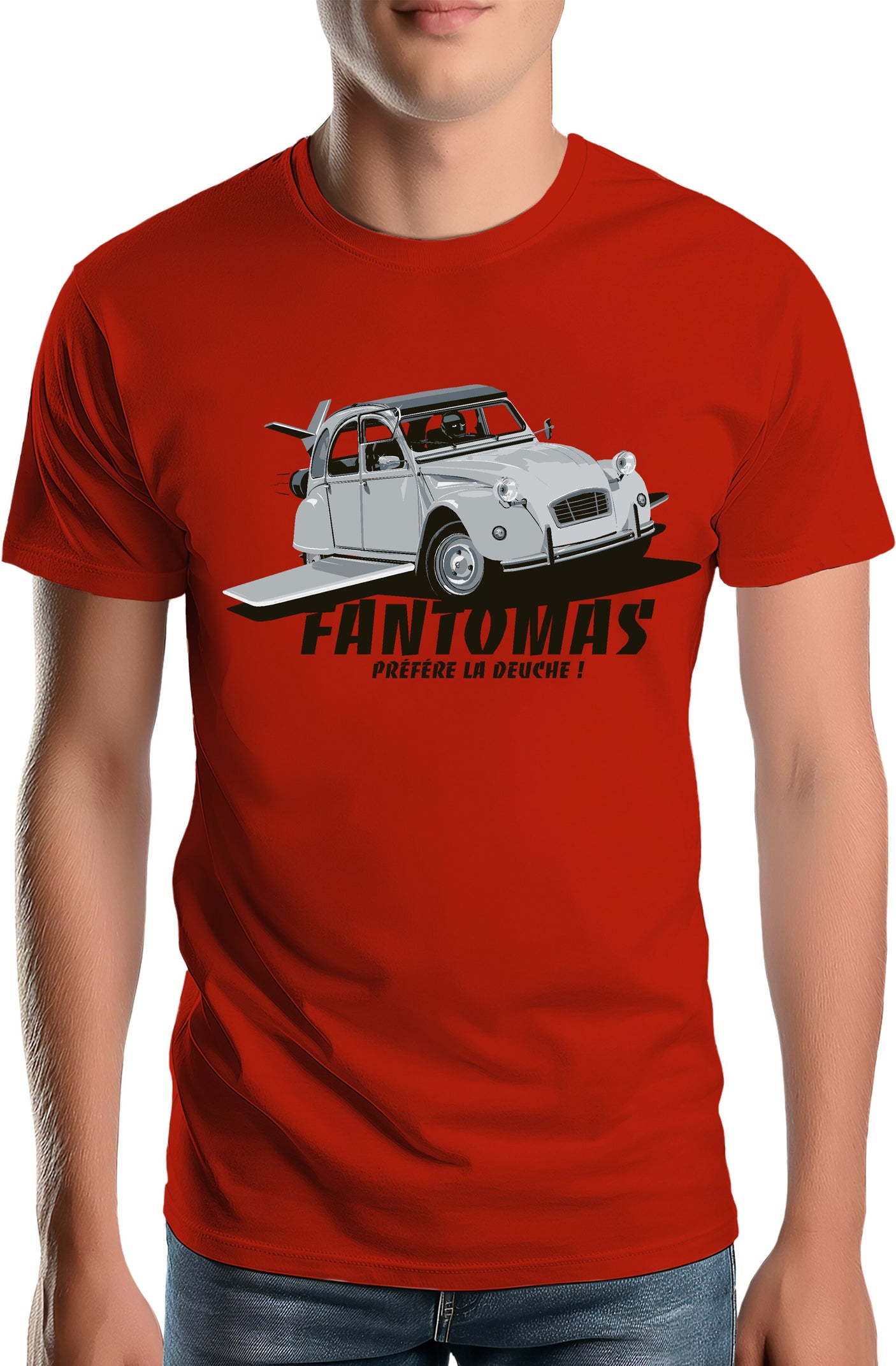 T-Shirt Homme Fantomas préfère la deuch