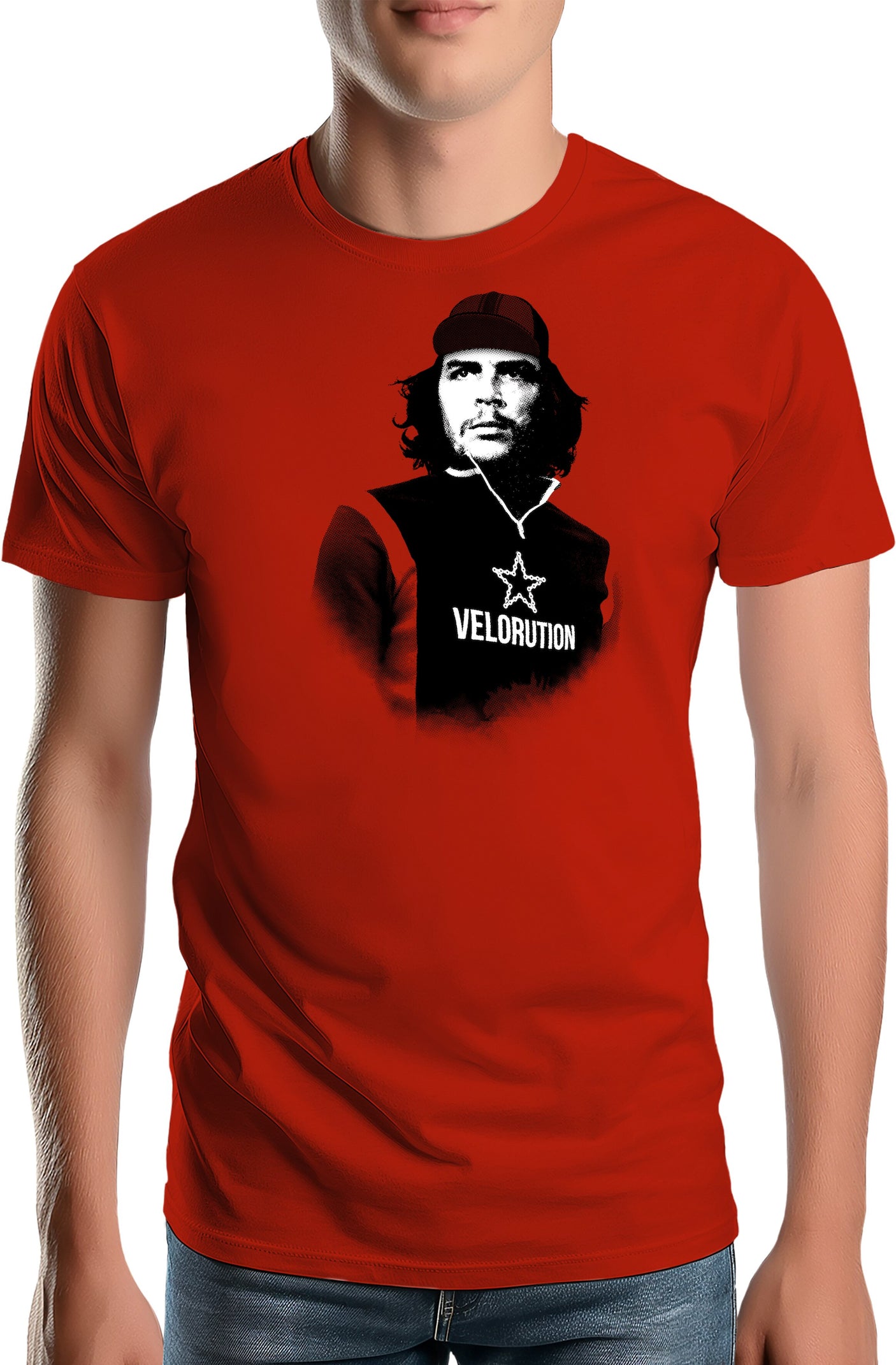 T-Shirt Homme Faire la révolution à vélo comme le che