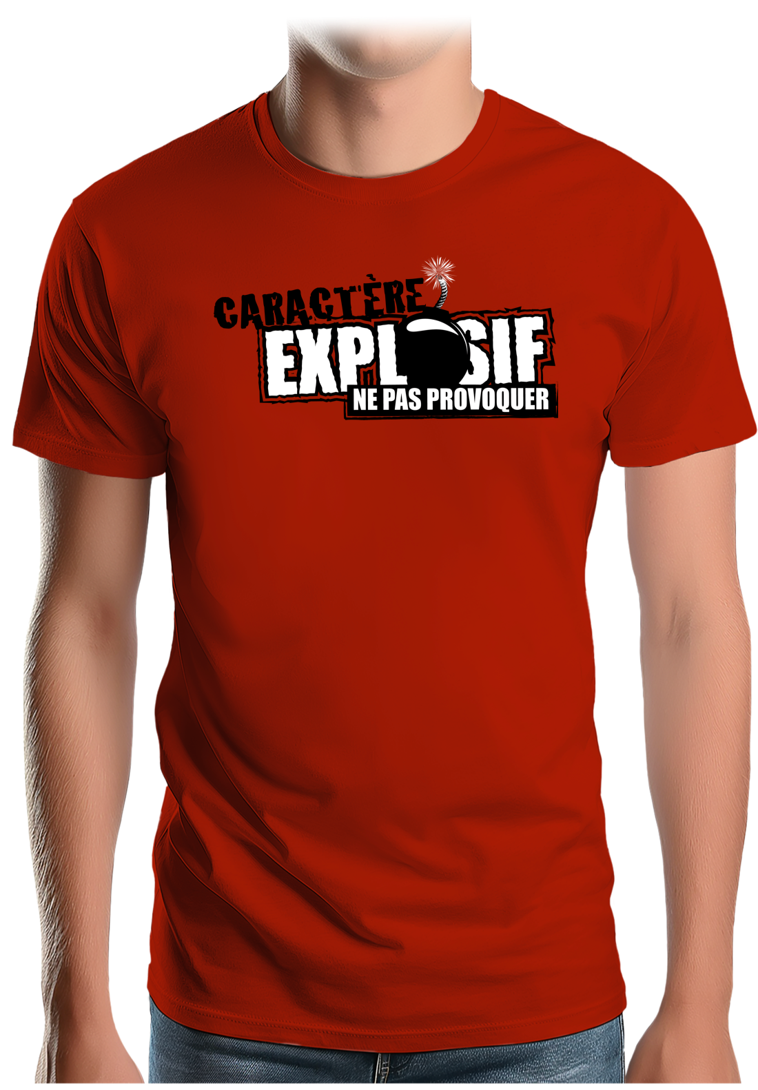 T-Shirt Homme Caractère explosif