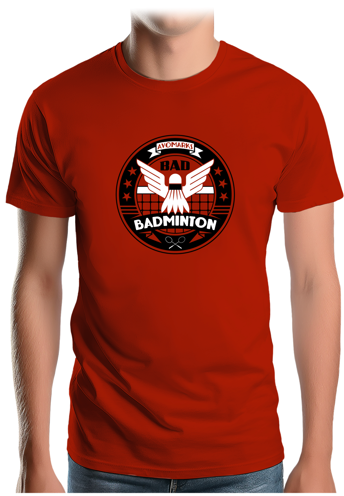 T-Shirt Homme Bad badminton university