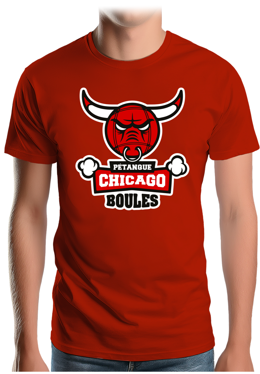 T-Shirt Homme Pétanque Chicago Boules