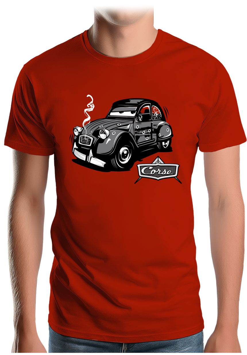 T-Shirt Homme Voiture 2CV made in Corse