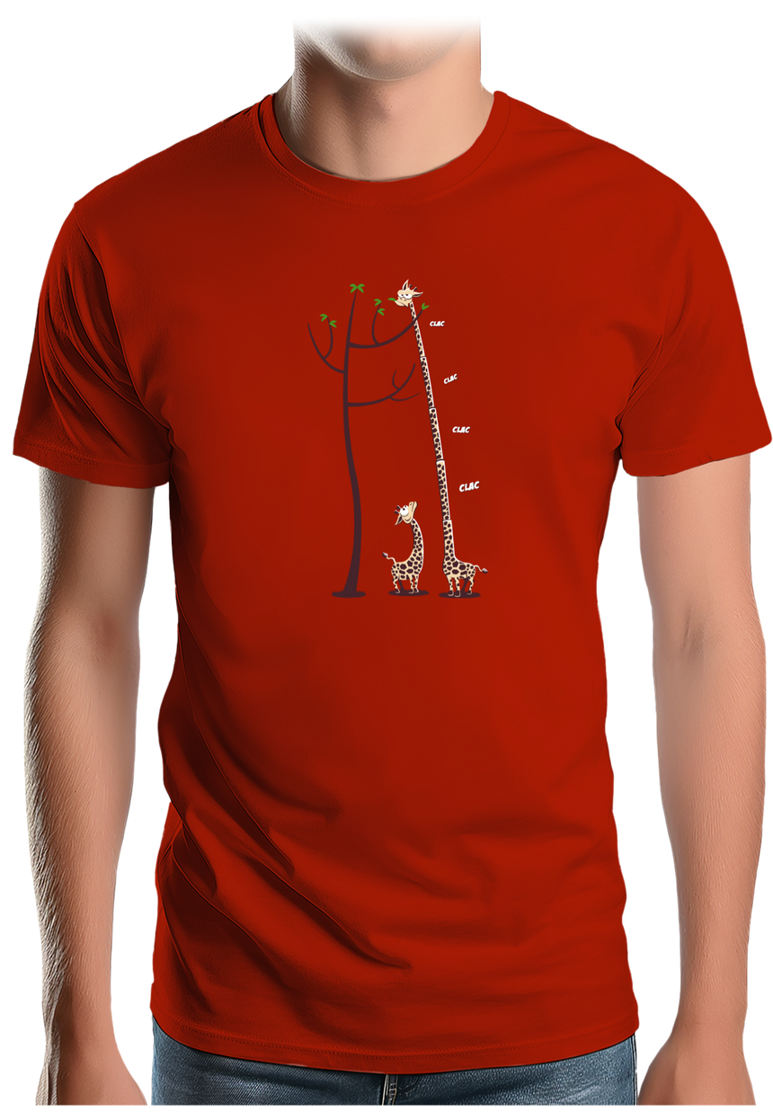 T-Shirt Homme Girafe dépliable
