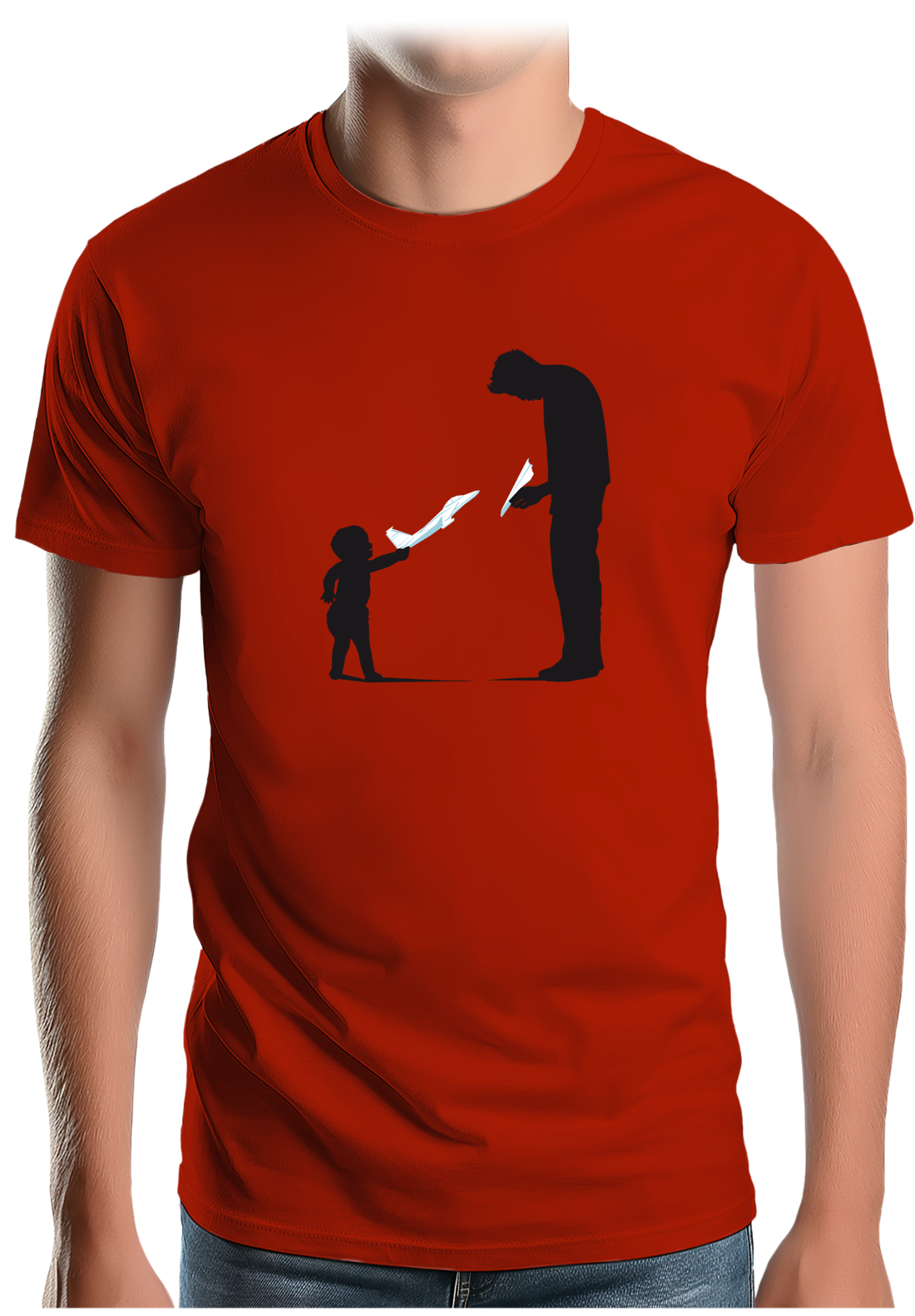 T-Shirt Homme Père Et Fils Avion