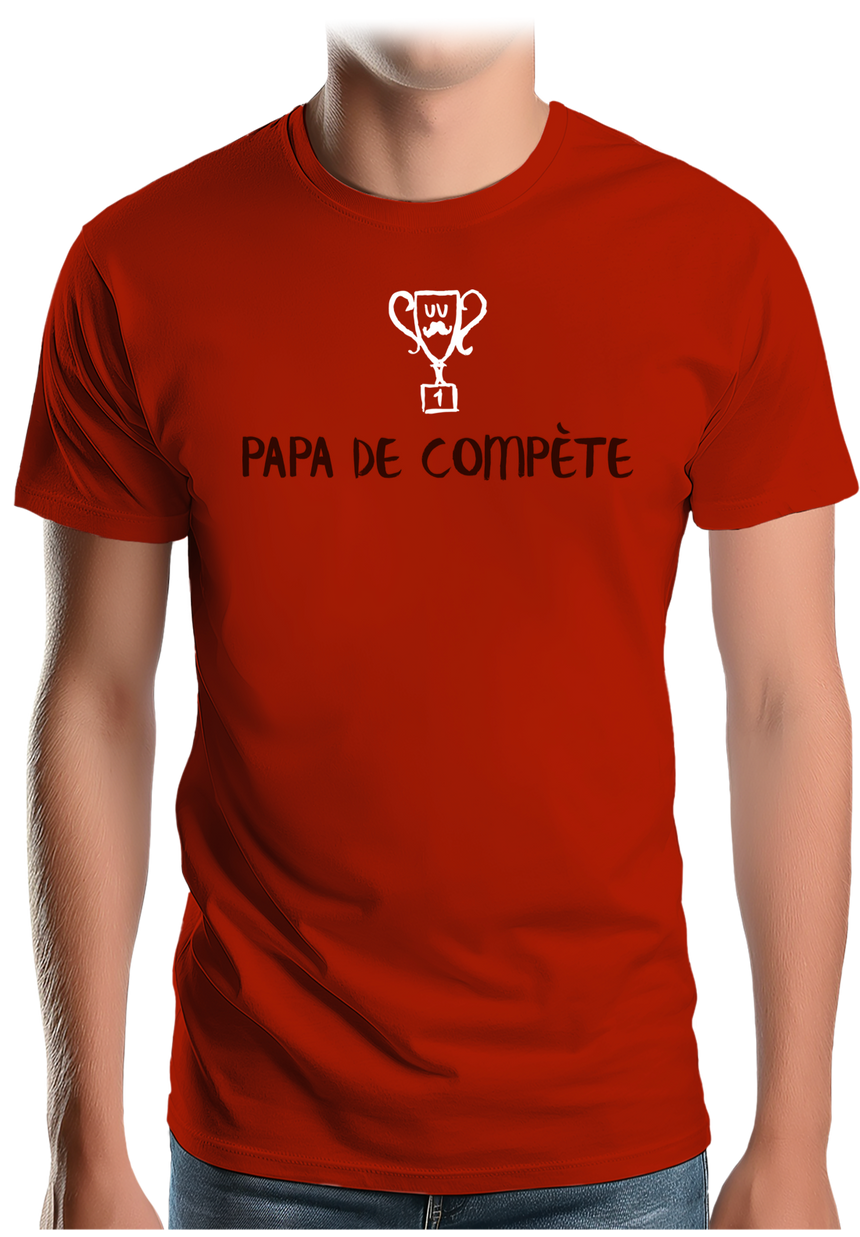 T-Shirt Homme Un super papa de compète